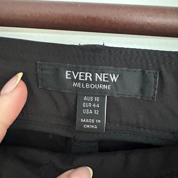 Ever New Black Faux Leather Straight Leg Pants - Picture 4 of 5